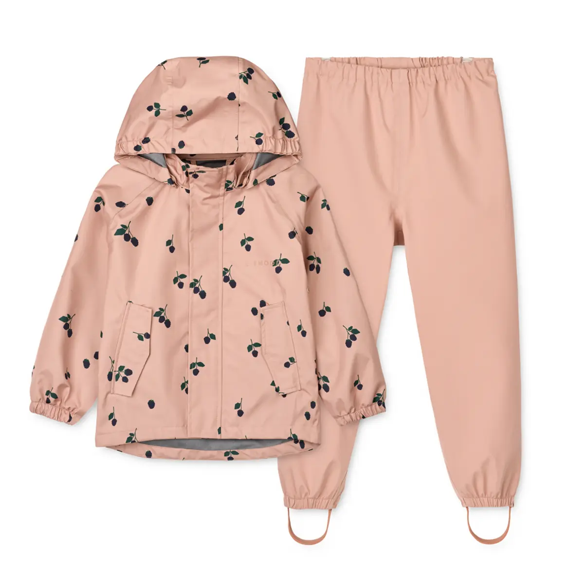 Liewood Softshell Regenbekleidungs-Set Pedia „Berry / Pale Tuscany“