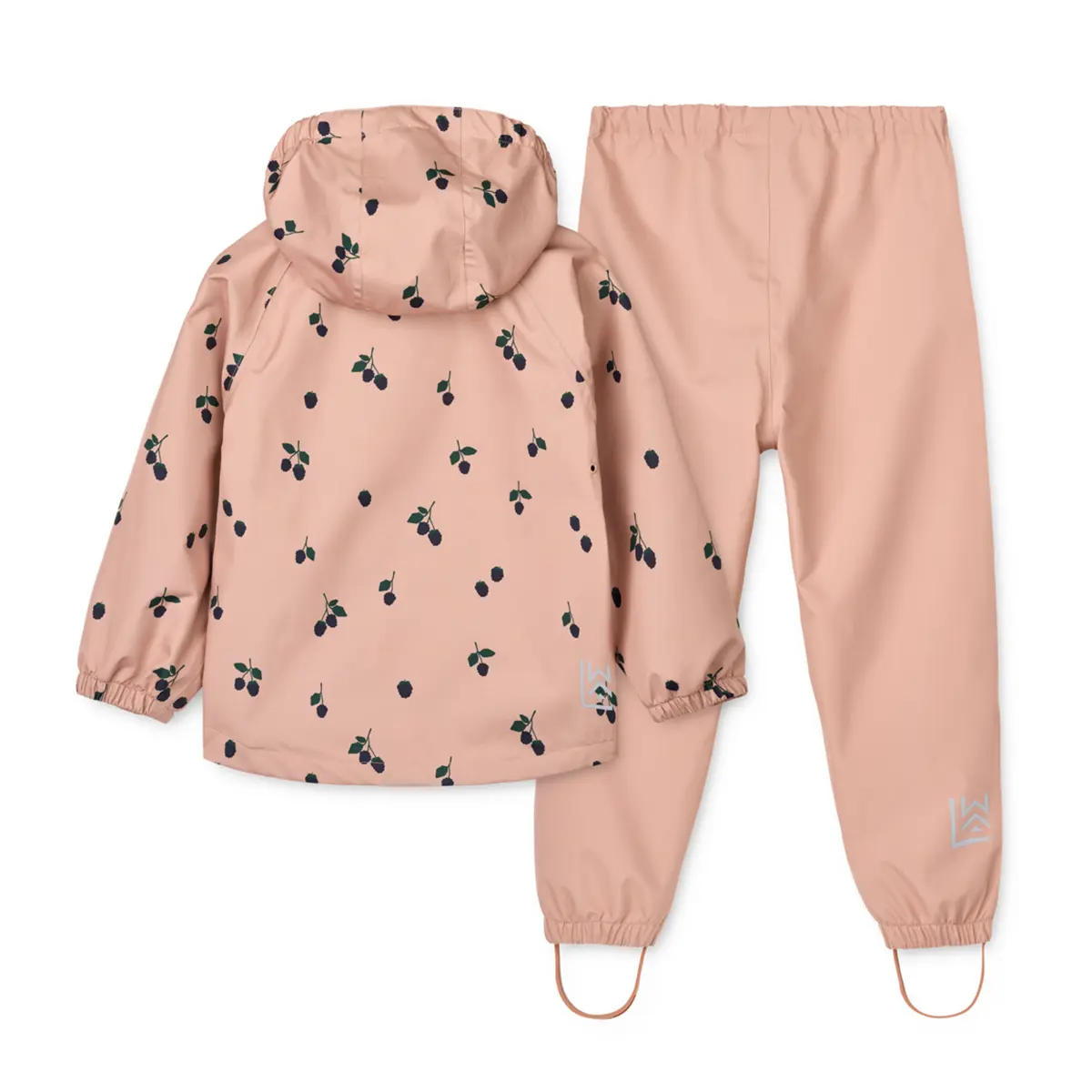 Liewood Softshell Regenbekleidungs-Set Pedia „Berry / Pale Tuscany“