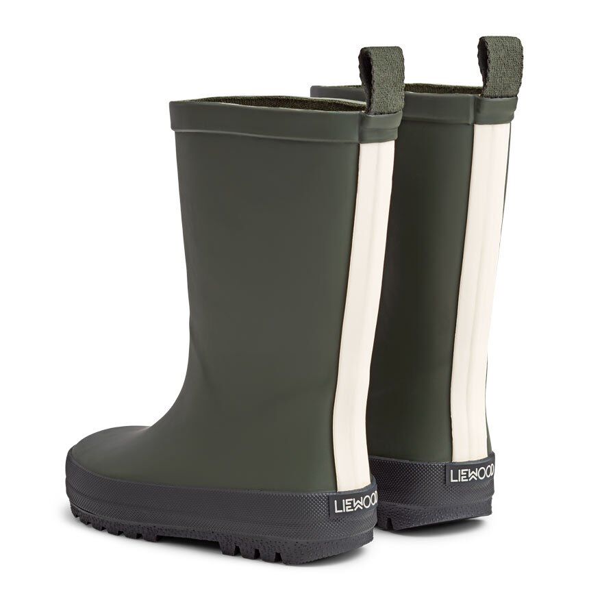 Liewood River Regenstiefel „Hunter : black mix“ hinten