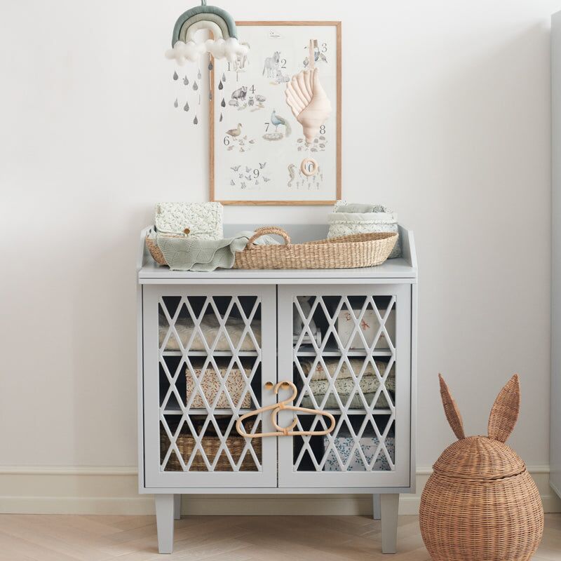 Cam Cam Wickelkommode Harlekin „Classic Grey“, FSC-Mix 02