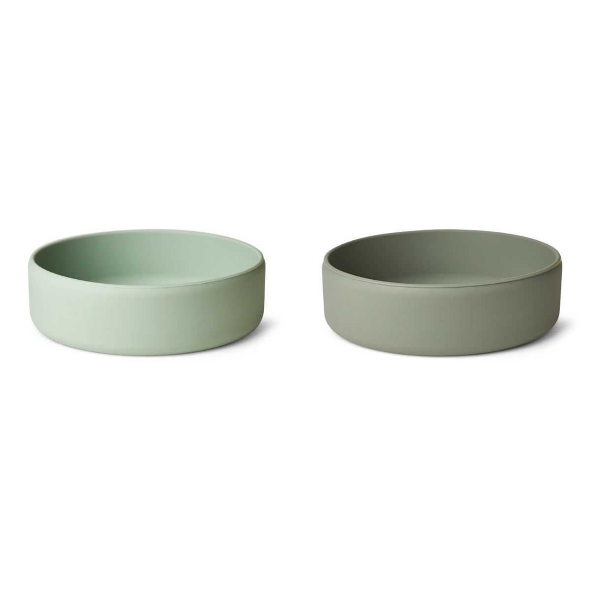 DELISTED Liewood Damina Silikon Kinderschüssel „Dusty mint / faune green mix“, 2er-Pack