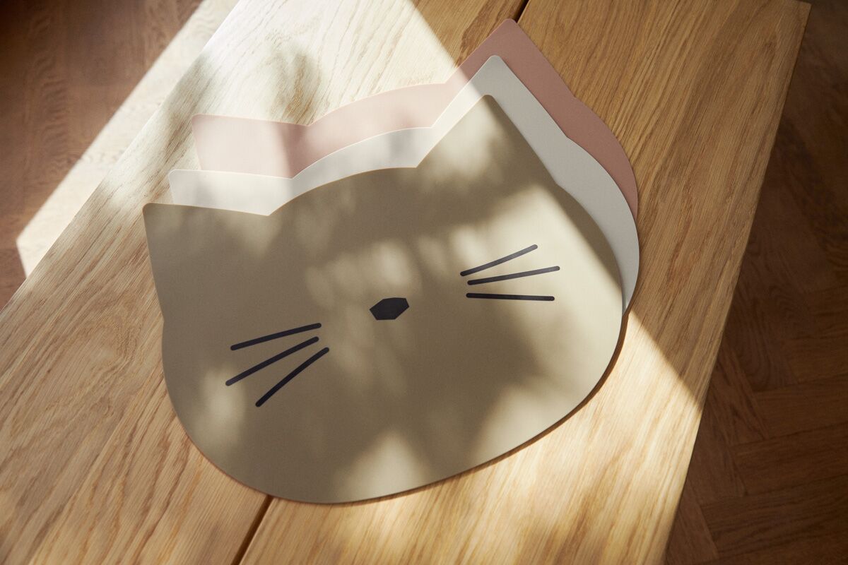 DELISTED Liewood Aura Silikon-Tischset „Cat oat“ – Bild 2
