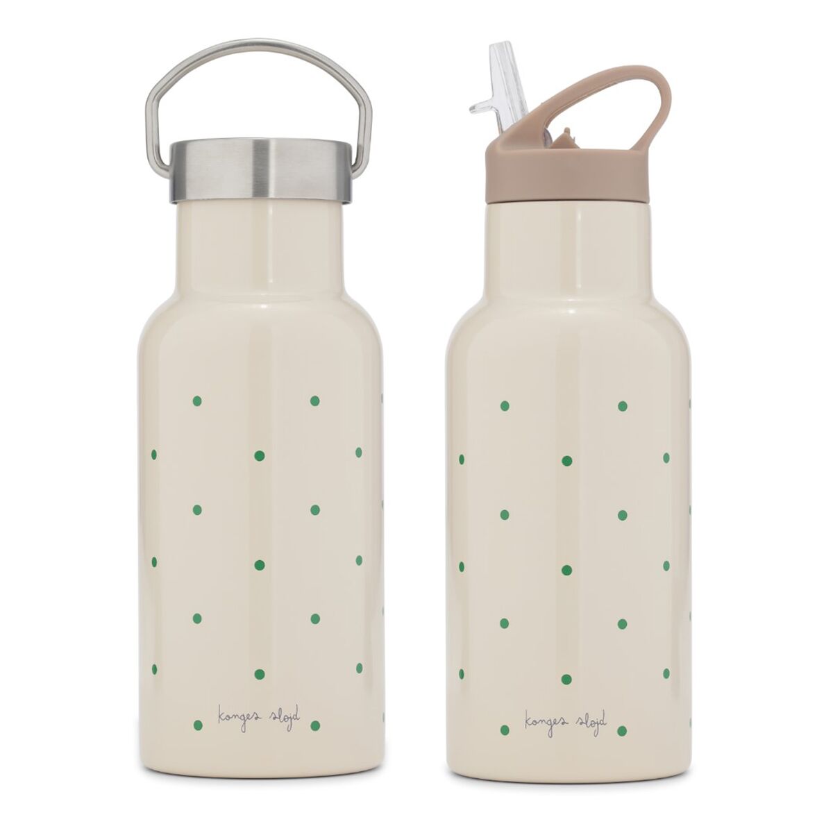 DELISTED Konges Sløjd Edelstahl-Trinkflasche „Apple Dot“ 350ml