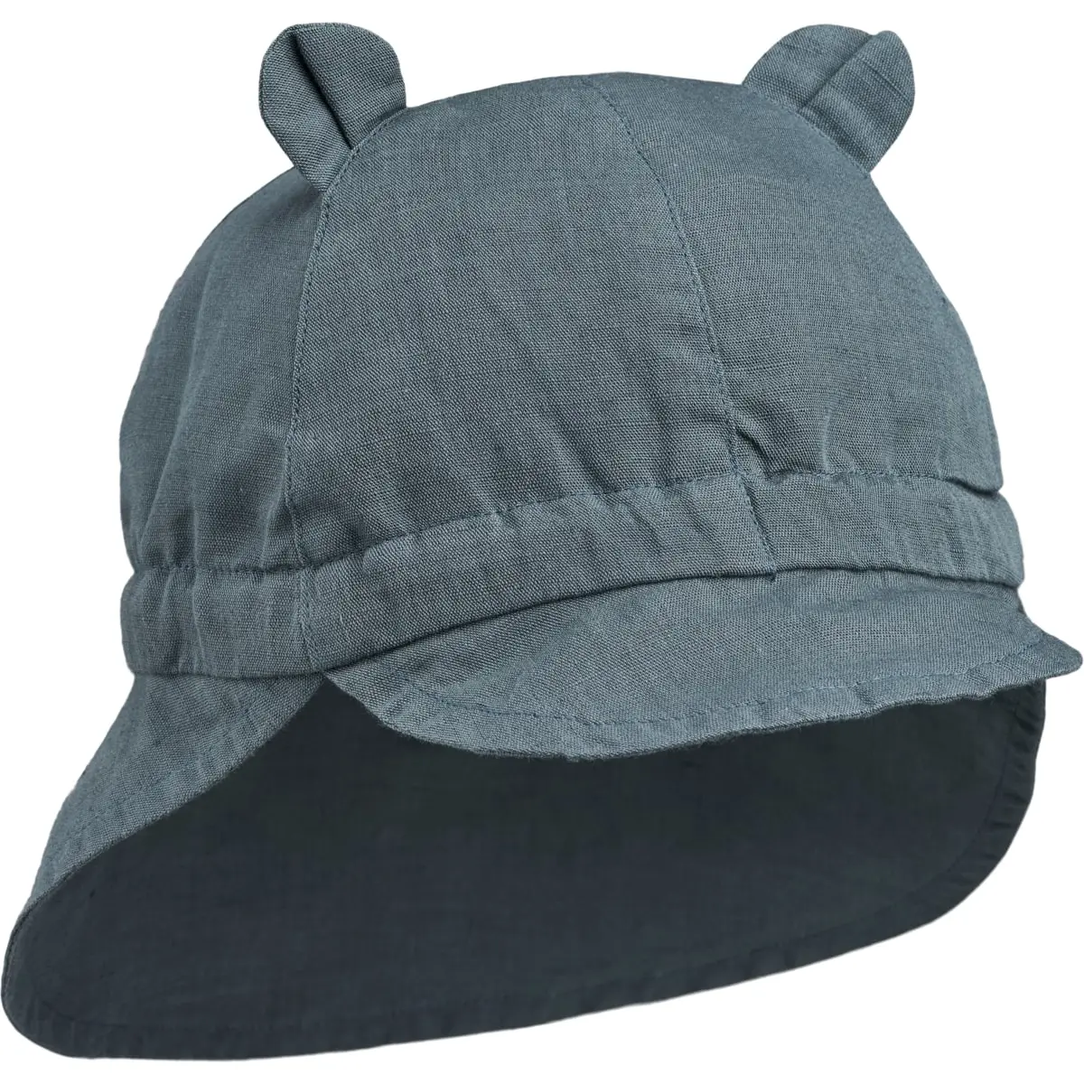 Liewood Sonnenhut Gorm „Whale blue“, Leinen