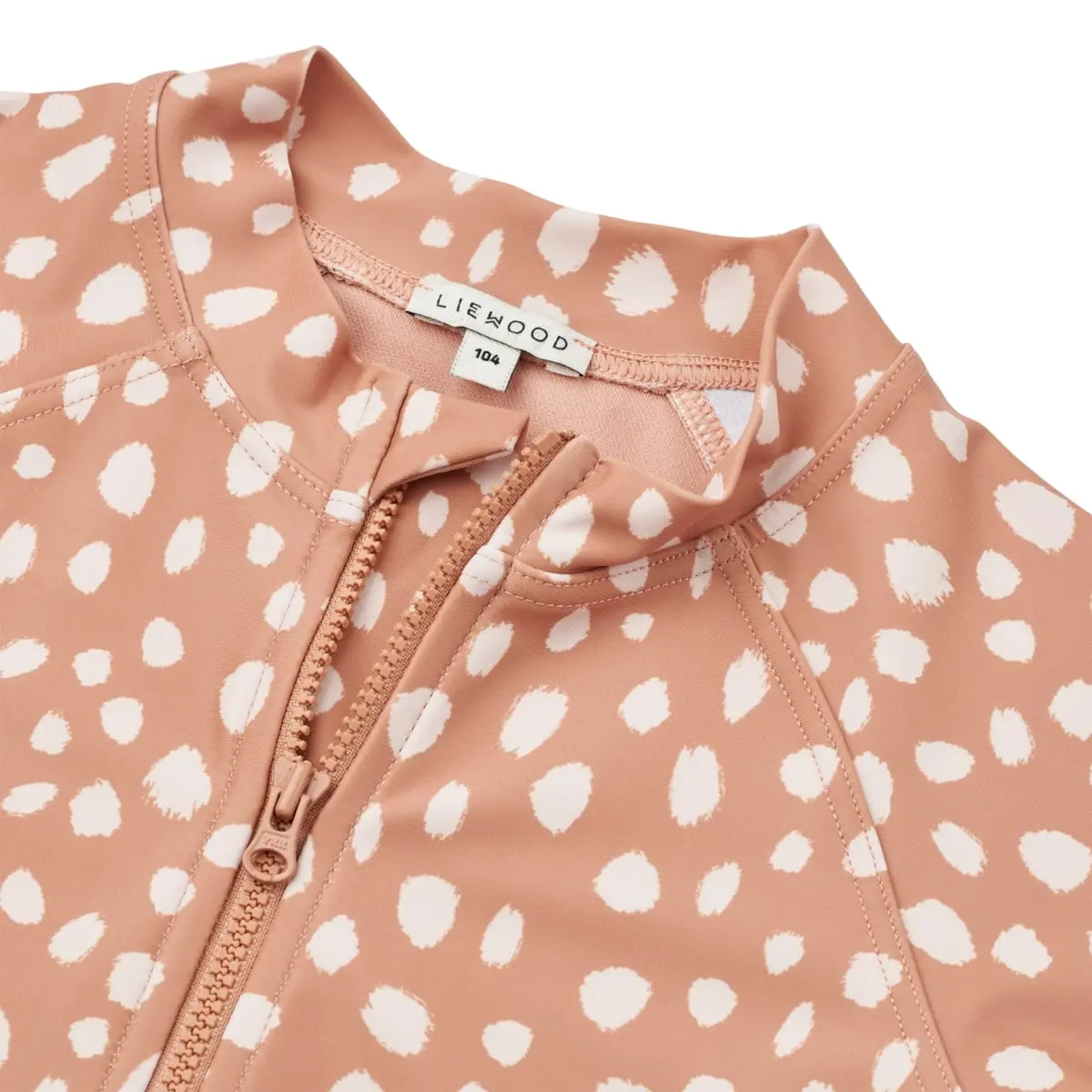 Liewood Schwimm-Jumpsuit Max „Leo spots / Tuscany rose“, LSF 40+