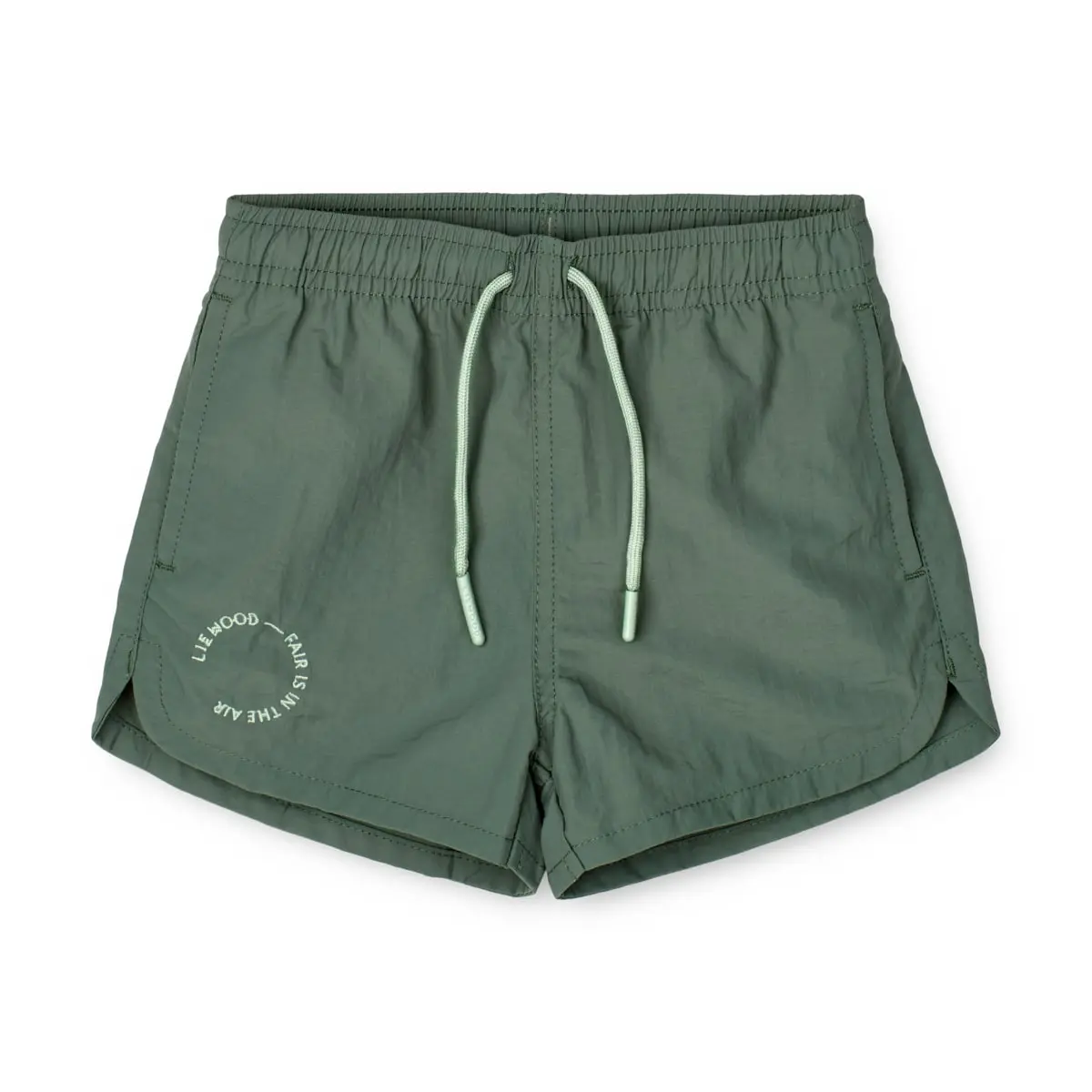 Liewood Aiden Kinder-Badeshorts „Garden green“