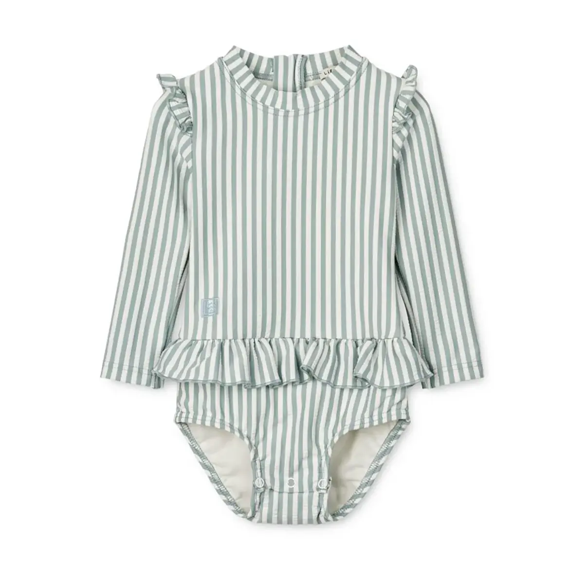 Liewood Kinder Badeanzug Sille „Sea blue / white“