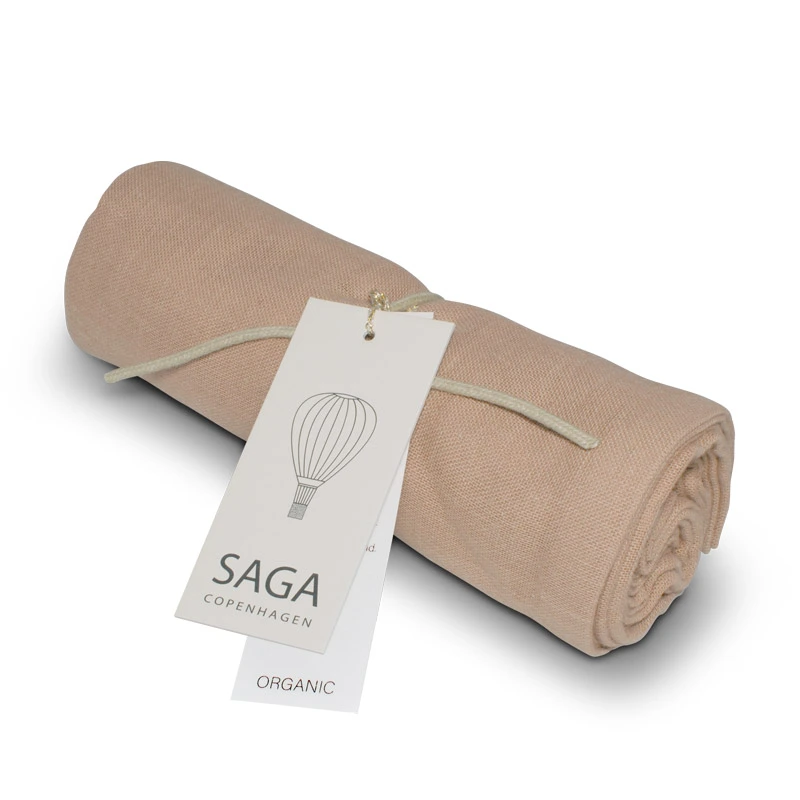Saga Copenhagen Musselintuch Vidar, Clay, Mulltuch in Bio-Baumwolle, 70 x 70 cm
