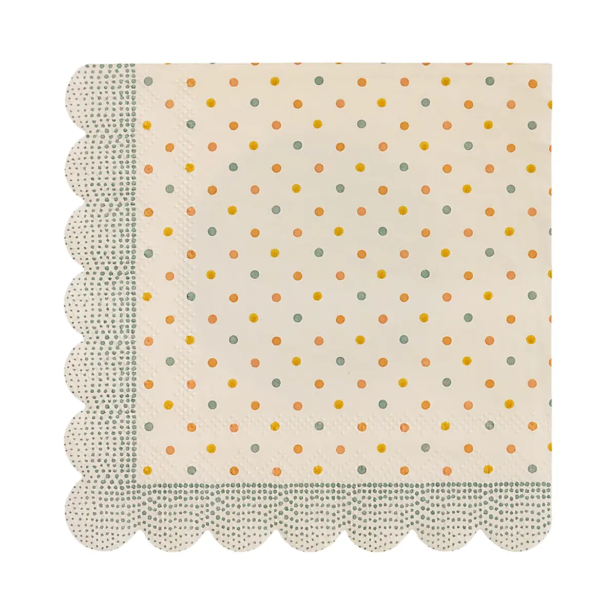 Maileg Serviette, Multi Dots - Blau, 12x12cm