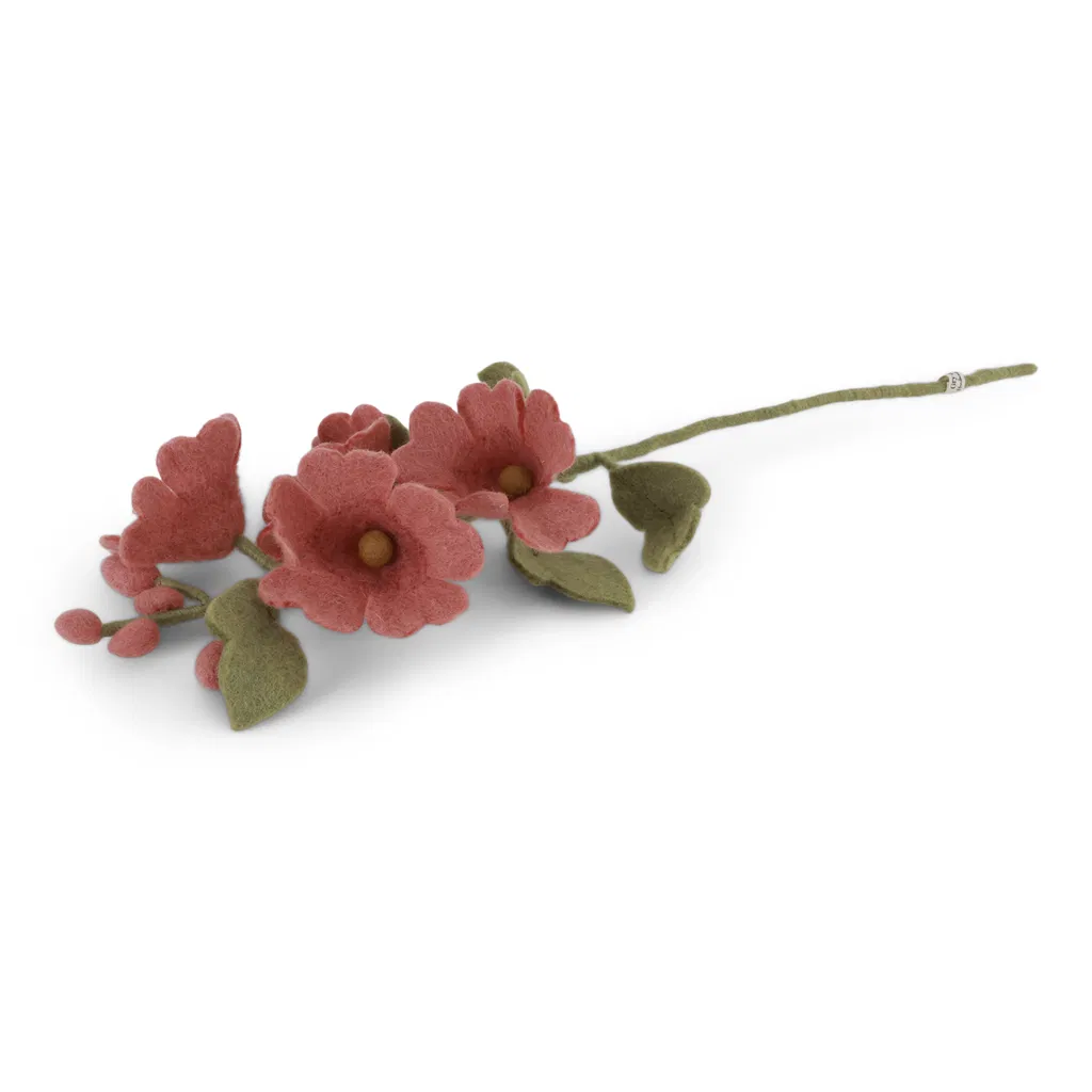 Gry & Sif Filzblumen „Stockrose – dusty red“ H52cm