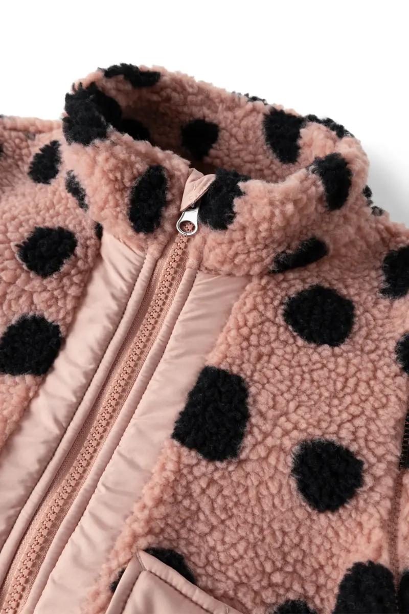 Liewood Fleecejacke Noam „Mega leo spot : Pale tuscany“, Sherpa Jacke