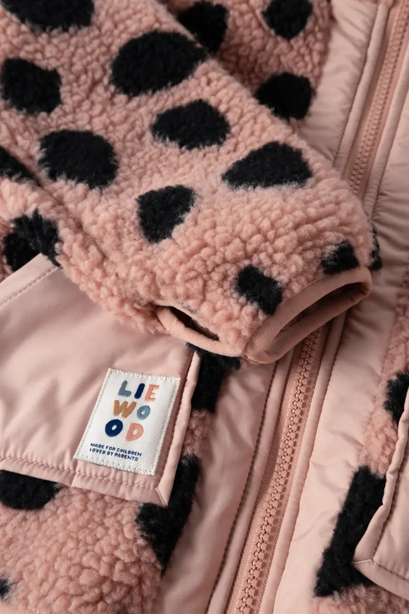 Liewood Fleecejacke Noam „Mega leo spot : Pale tuscany“, Sherpa Jacke