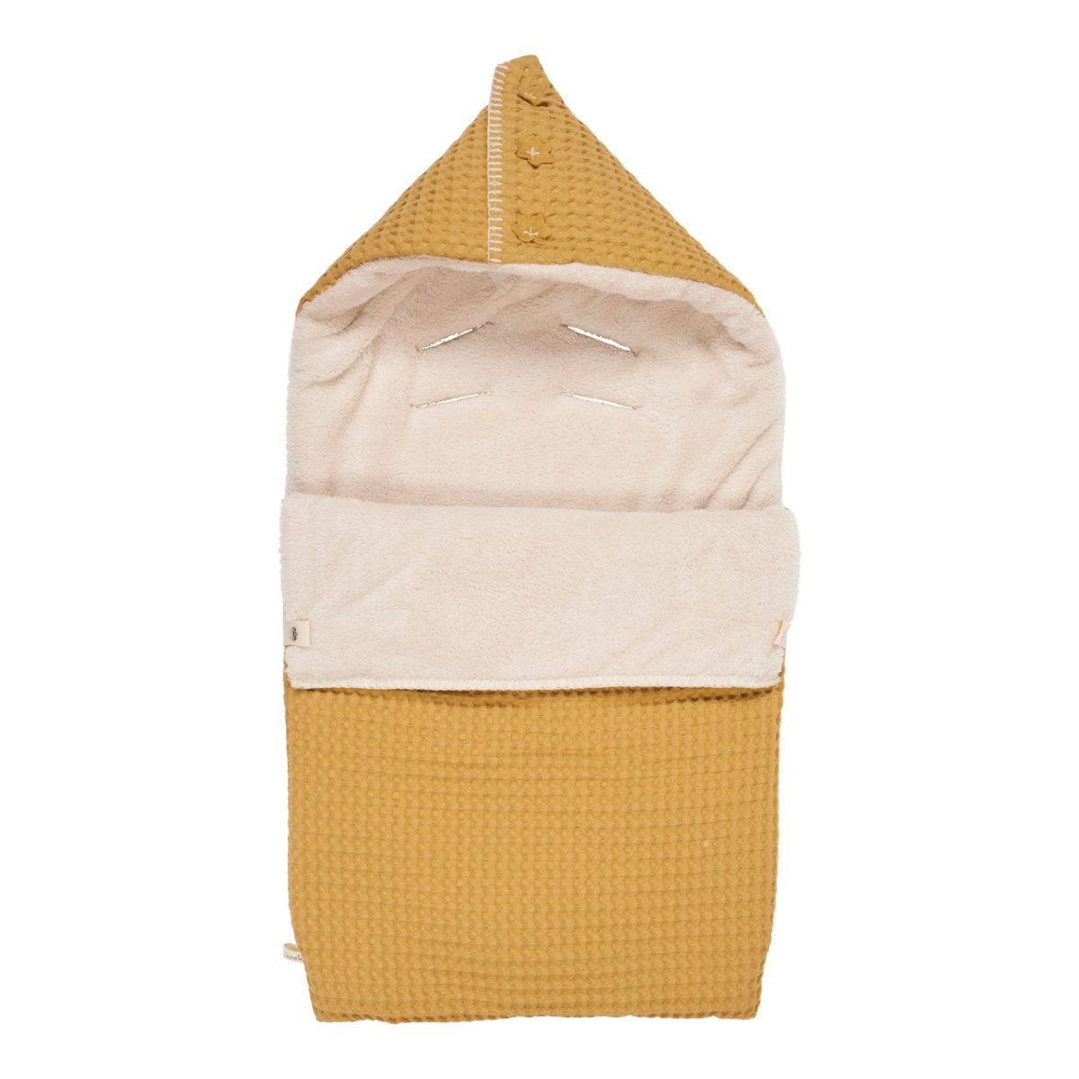 koeka Fußsack Oslo ochre : pebble für 3-Punktgurt