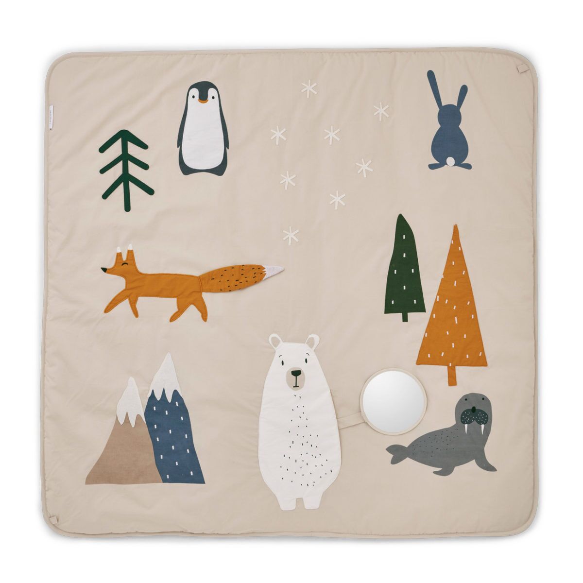 Liewood Activity-Decke Glenn „Holiday mix“, Bio-Baumwolle, 120x120cm 01