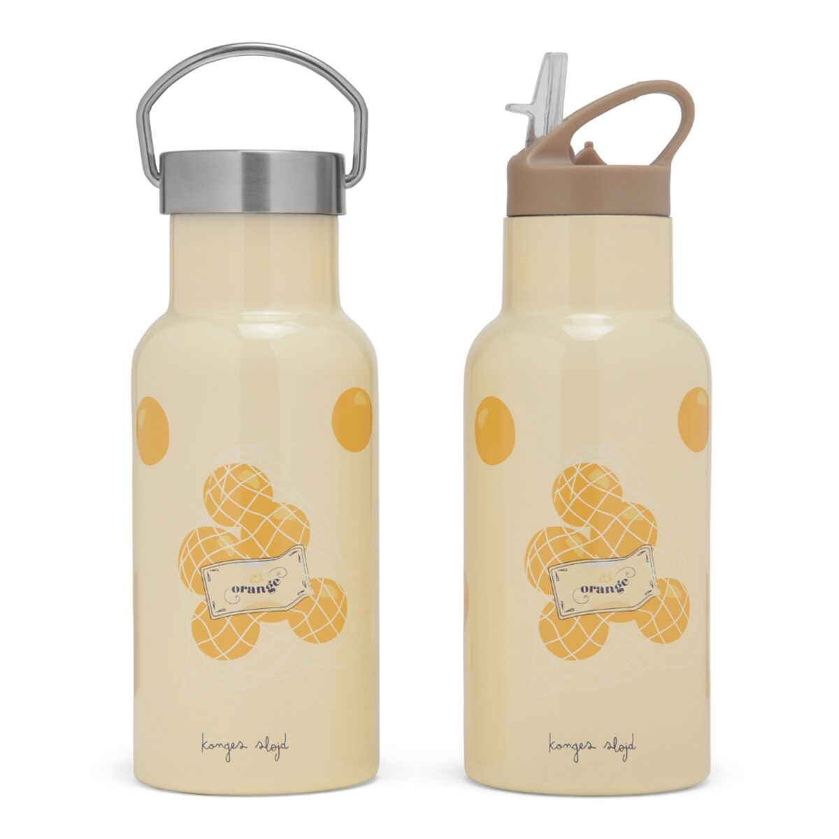DELISTED Konges Sløjd Edelstahl-Trinkflasche „Ete Orange“ 350ml