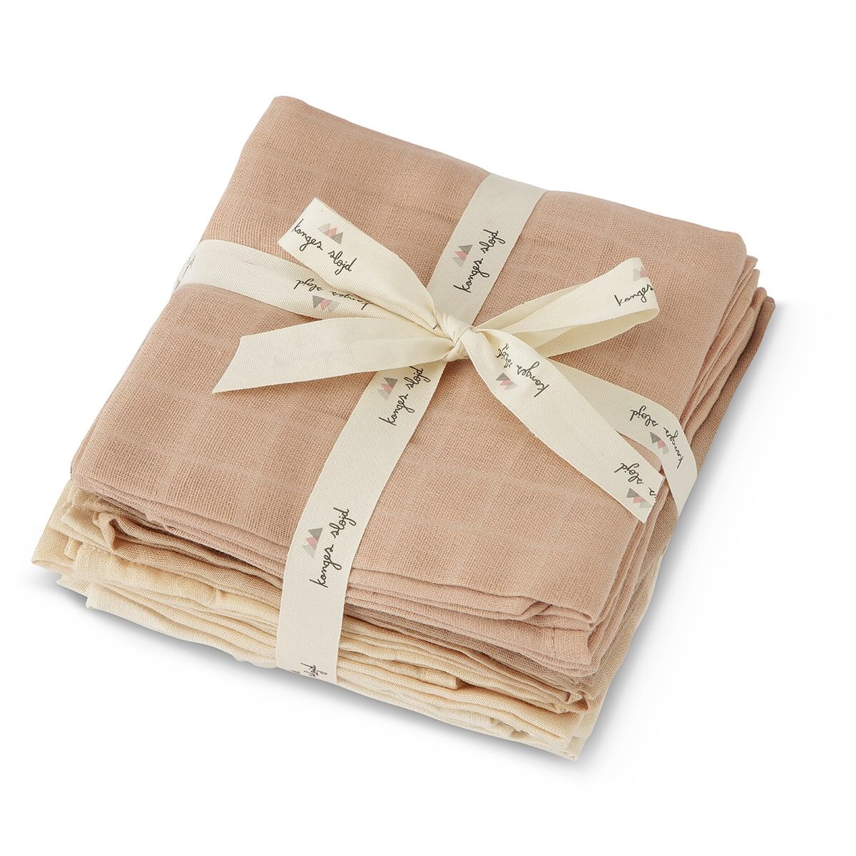 DELISTED Konges Sløjd Musselin Tuch-Set „Rosie Shades“, 65cm, 10er-Set