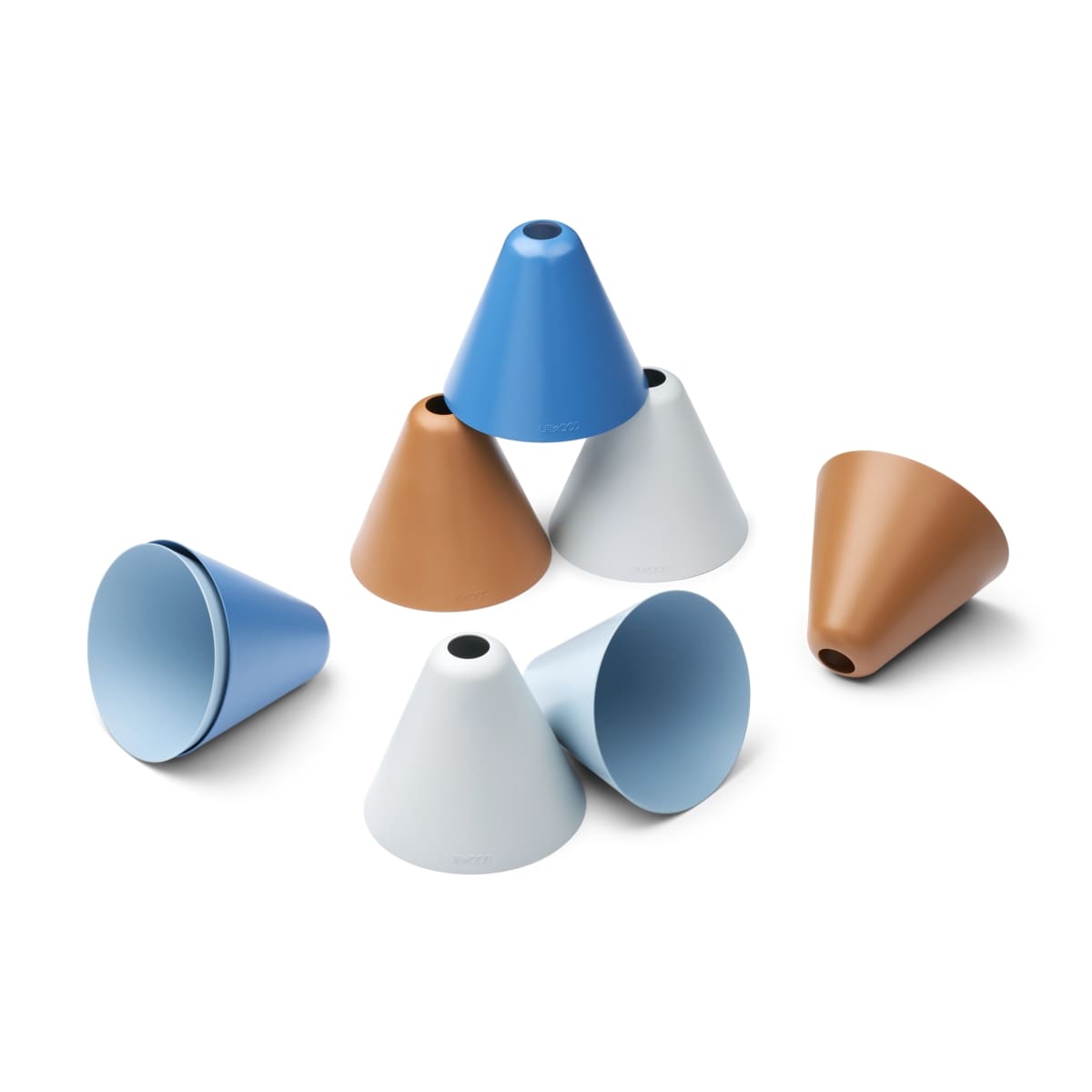 DELISTED Liewood Nico Kegel Hütchen „Riverside multi mix“, 8er-Set – Bild 3