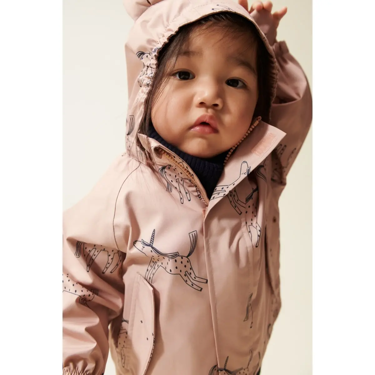 Liewood Softshell Regenjacke Manu „Unicorn / Pale tuscany“, Gr. 80, 86, 98 – Bild 5