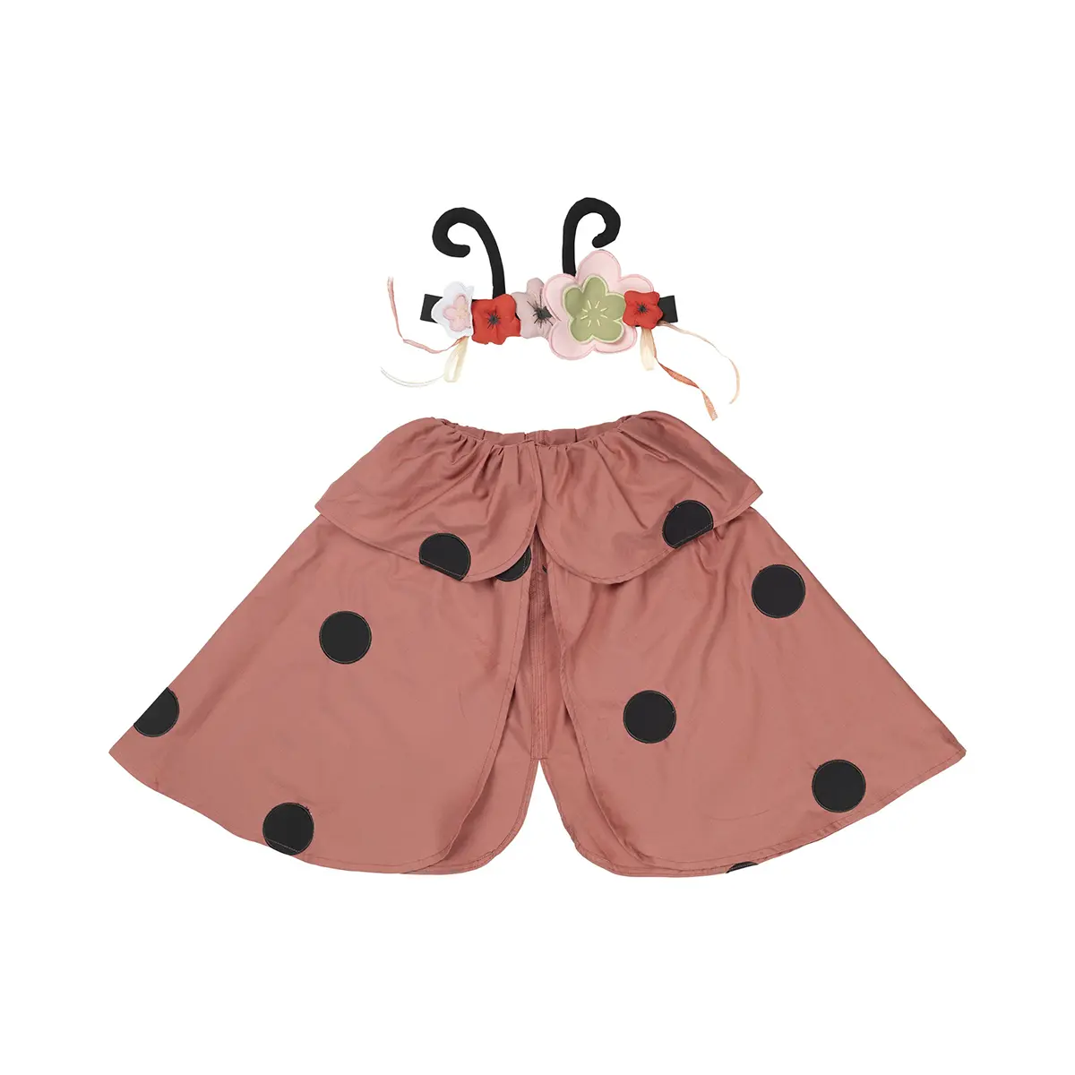 Fabelab Kinderkostüm „Marienkäfer“, rosa