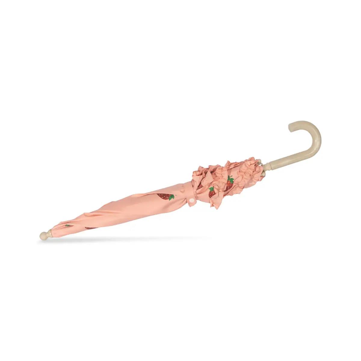 Konges Sløjd Kinder-Regenschirm „Strawberry Glitter“, L69cm – Bild 2