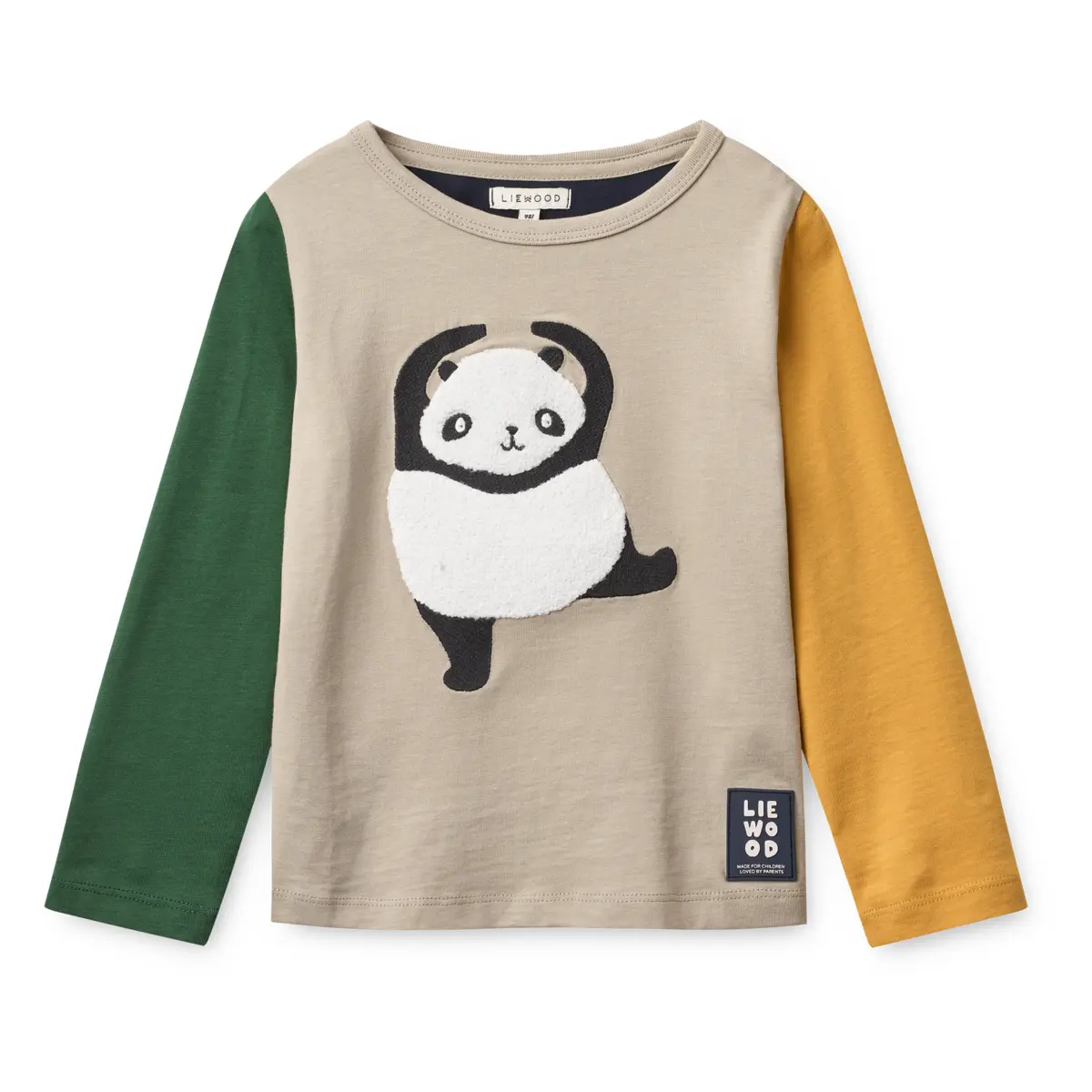 Liewood Langarm Kinder-T-Shirt Apia „Panda / Mist / Classic navy multi mix“