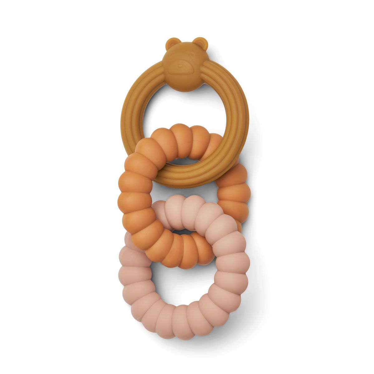 Liewood Beißringe Gilbert „Mr Bear / almond multi mix“, Silikon