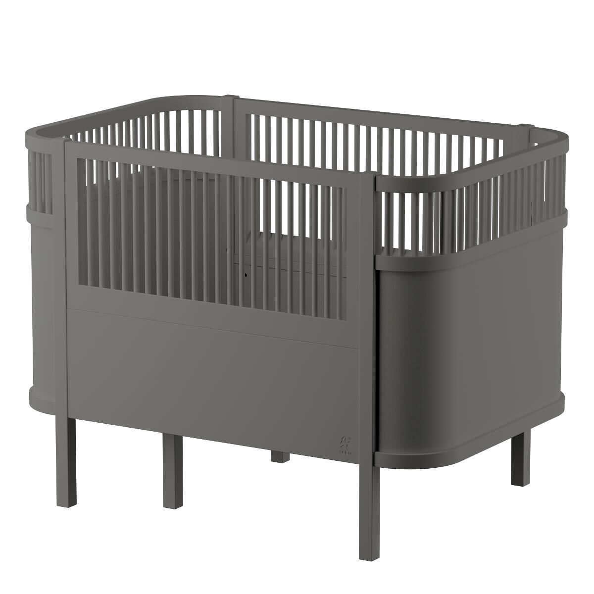 Sebra Bett dunkelgrau, Babybett & Juniorbett