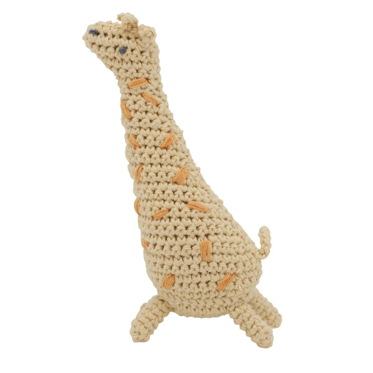Sebra Häkel-Rassel Glenn die Giraffe, savannah yellow 01
