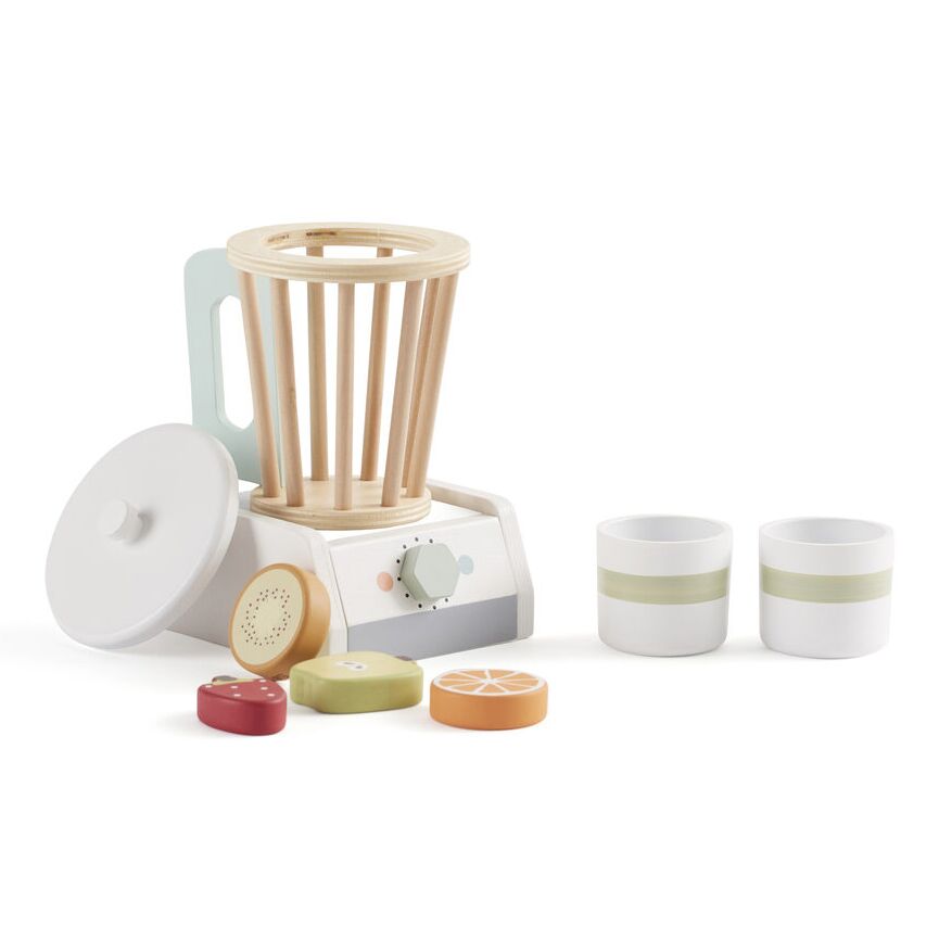 Kids Concept Smoothie Mixer aus Holz offener Deckel