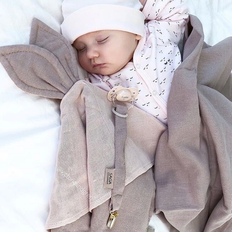 DELISTED Saga Copenhagen Kuscheltuch Snoppa, Misty Rose, Bio / Oeko-Tex – Bild 3