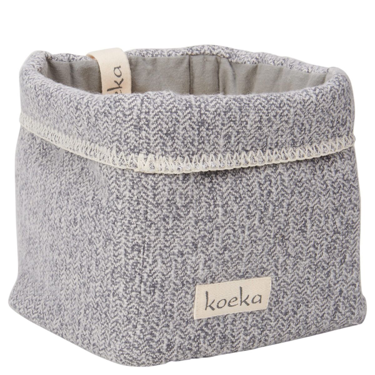 koeka Aufbewahrungskorb Vigo sparkle grey, 15x15x18cm