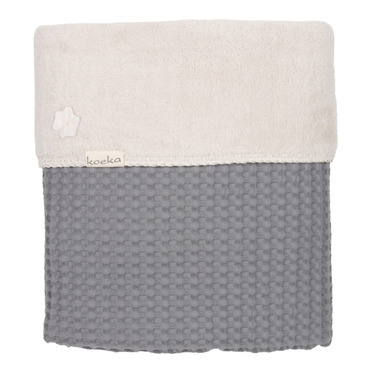 koeka Kinderdecke Oslo steel grey : pebble, 100x150cm