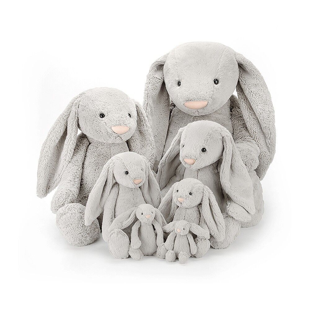 Jellycat Kuscheltier Bashful Silver Bunny alle Größen