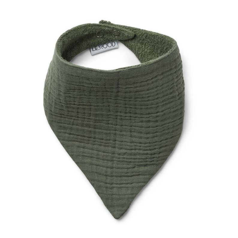 Liewood Andrea Lätzchen : Halstuch „Faune green“, 2er-Set