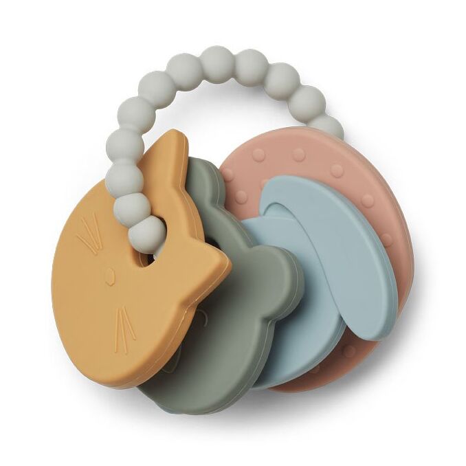 Liewood Ian Beißring mit Tiermotiven „Multi mix“