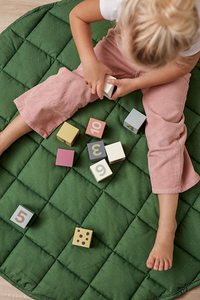 Kids Concept Spielteppich rund, grün, ø80cm Mood