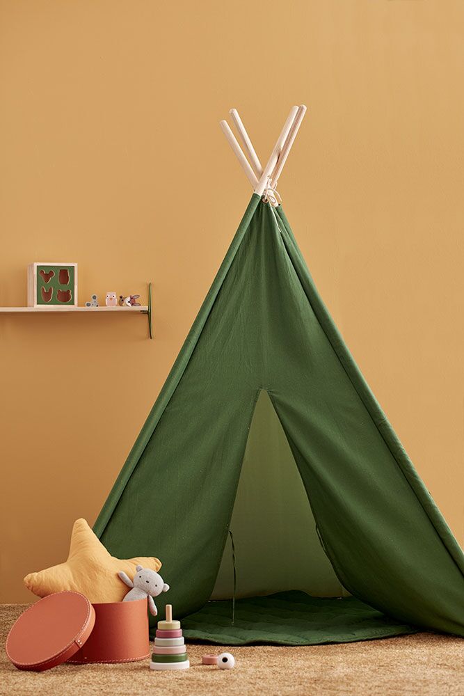 Kids Concept Tipi Zelt, grün, 160cm Mood