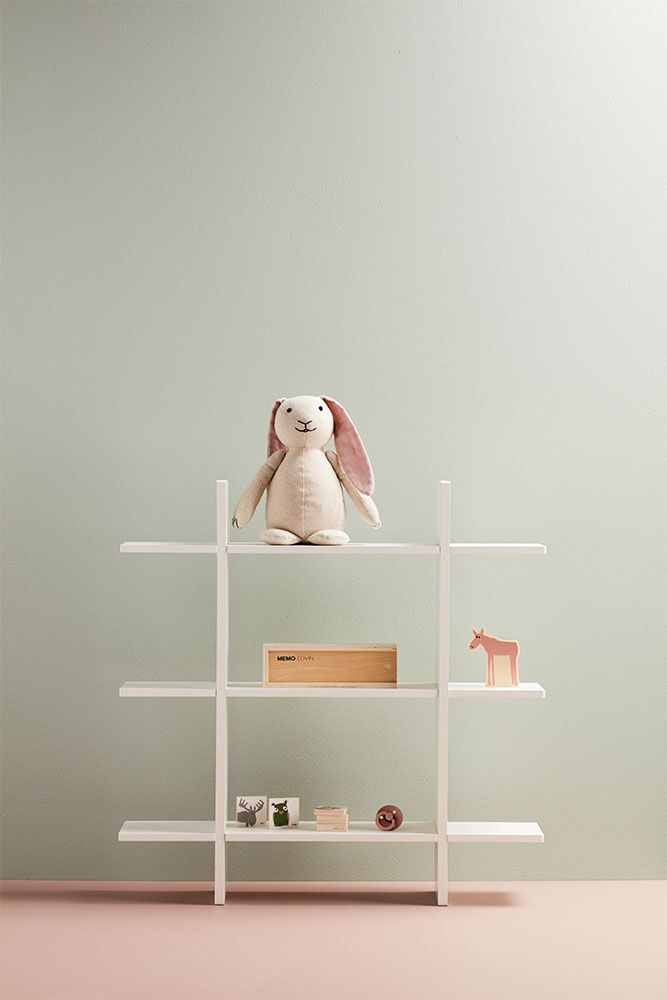 DELISTED Kids Concept Wandregal 3 Ebenen 70x70 cm weiß – Bild 4
