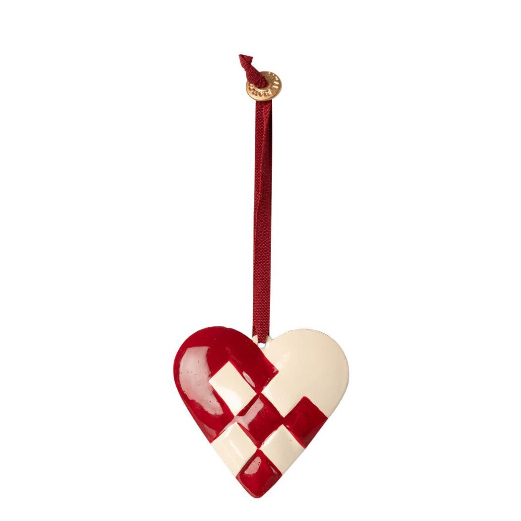 Maileg Weihnachtsbaumschmuck „geflochtenes Herz aus Metall“ 6cm