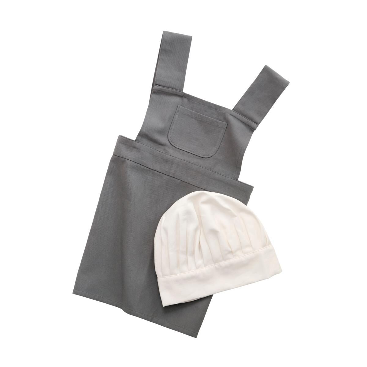 Sebra Kinderschürze und Kochmütze „elephant grey“