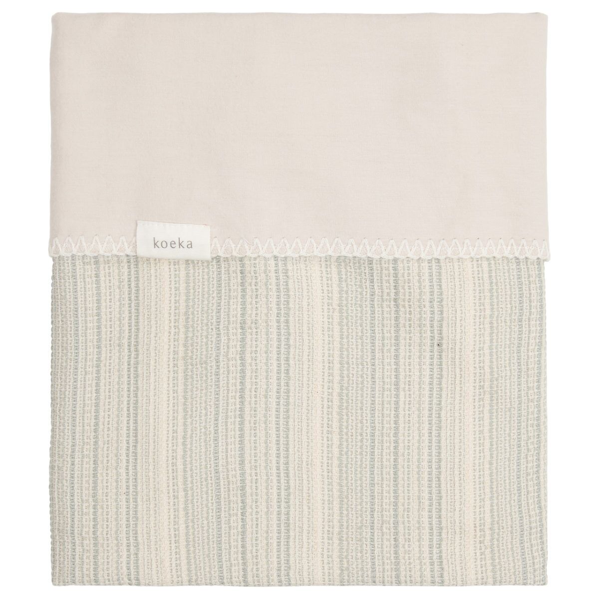 koeka Babydecke Flanell Maui „leaf:soft sand“ 75x100cm