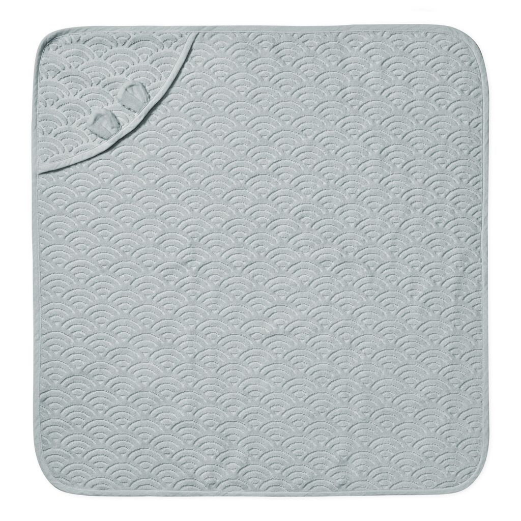 Cam Cam Babyhandtuch „Classic Grey“, 80x80cm, GOTS – Bild 2