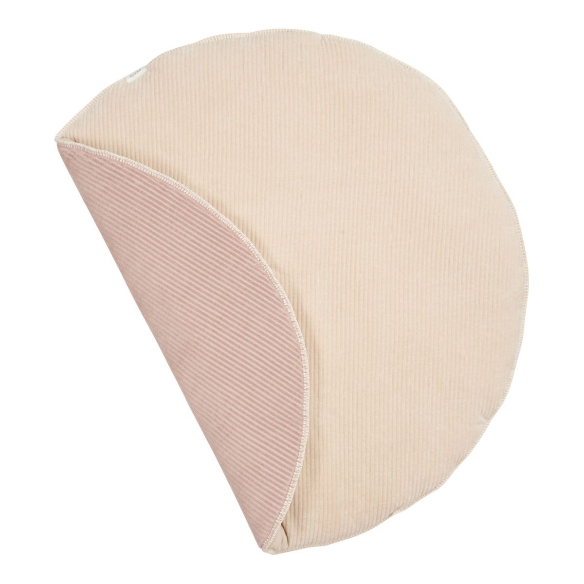 koeka Krabbeldecke Vik „sand : grey pink“, rund, 90cm 01