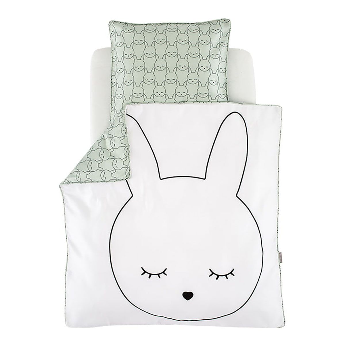 Träumeland Baby-Bettwäsche „Kuschelhase“, 80x80 + 35x40 cm