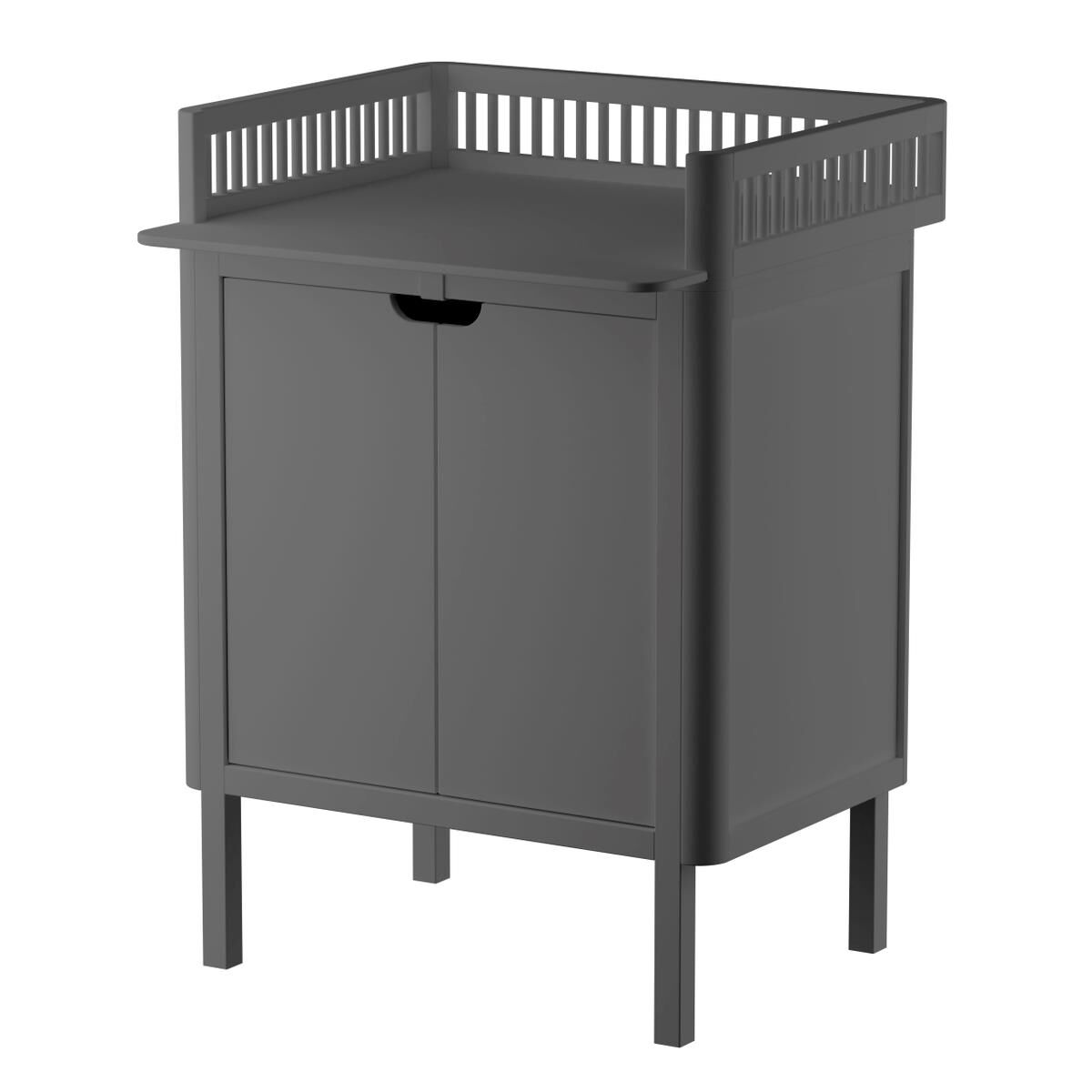 Sebra Wickelkommode mit Türen, classic grey, grau