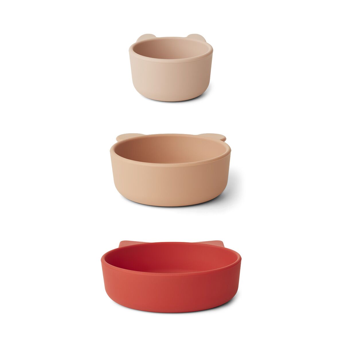 DELISTED Liewood Eddie Snackschalen „Apple red / rose multi mix“, Silikon, 3er-Set – Bild 2