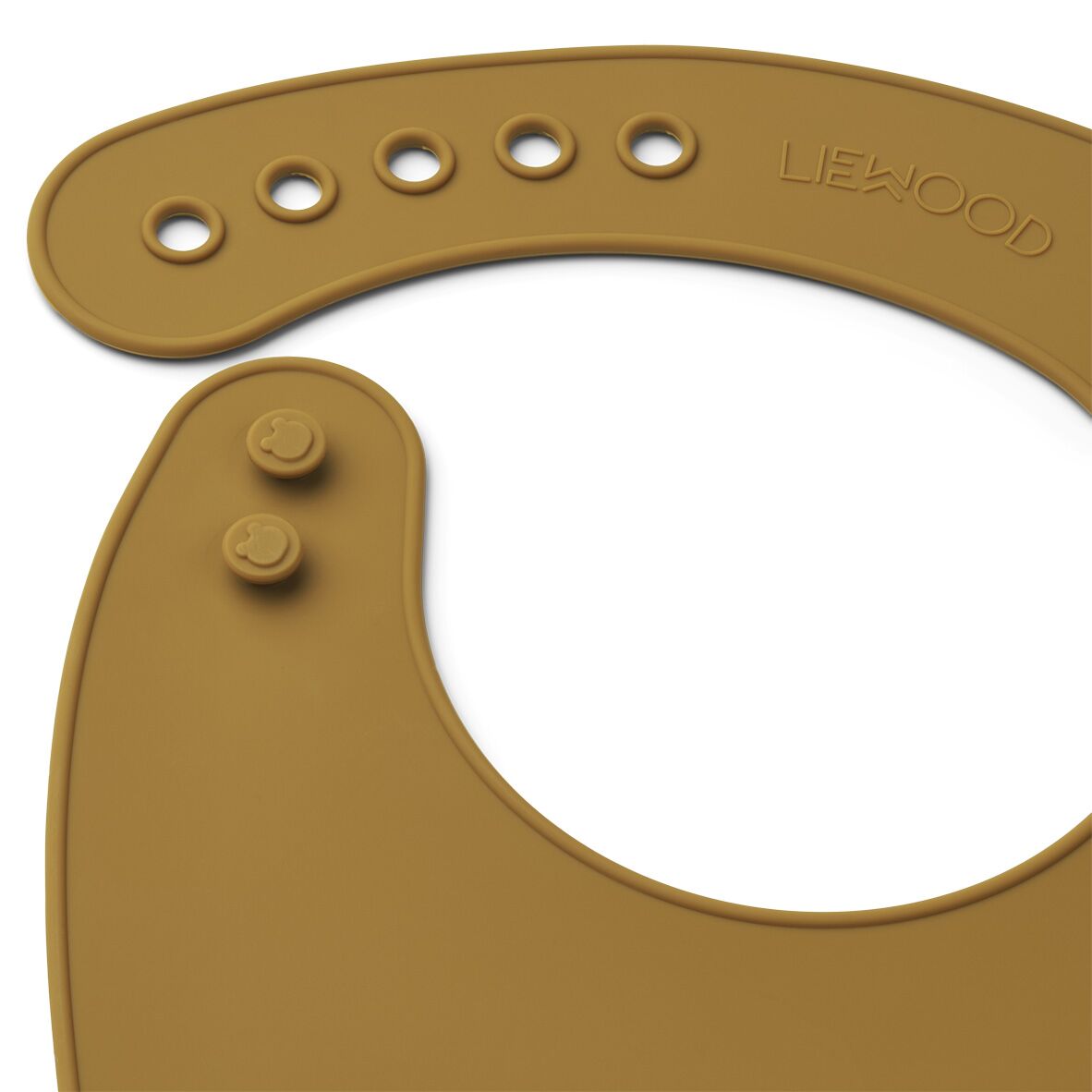 Liewood Ilana Silikon Lätzchen „Golden caramel oat mix“, 2er Set