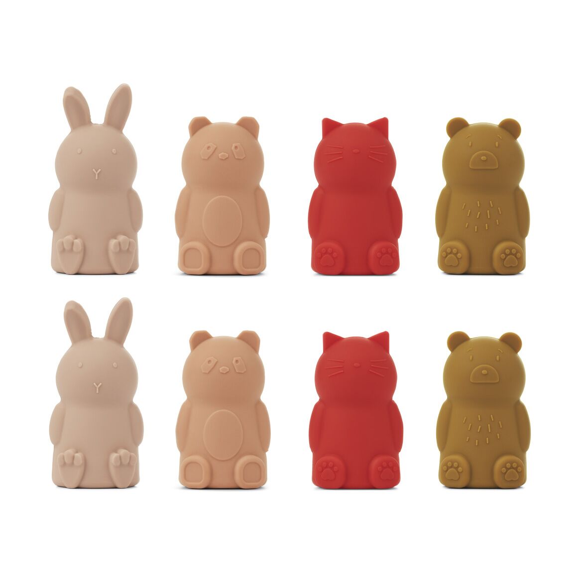 Liewood Jim Fingerpuppen „Rose multi mix“, Silikon, 8er-Set 01