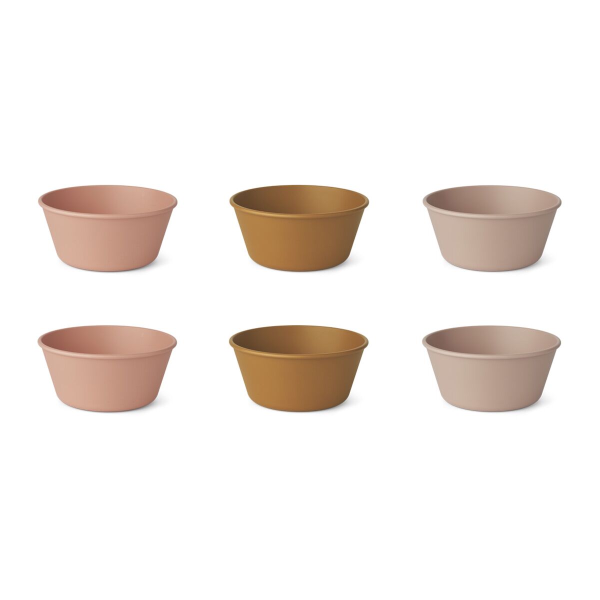 Liewood Irene Schüssel „Rose multi mix“ aus PLA, 6er-Set
