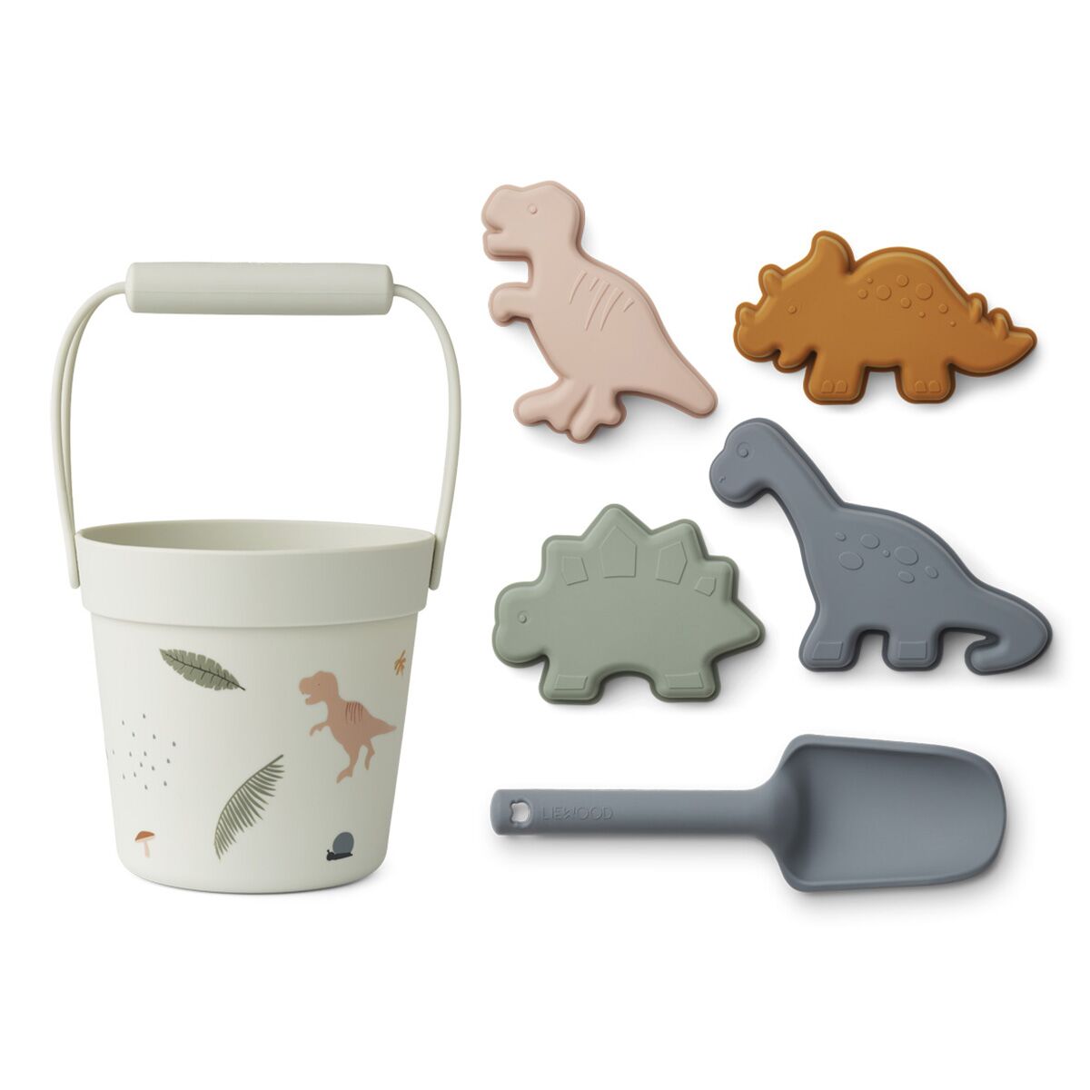 Liewood Dante Strand-Set „Dino mix“, Silikon, 6-teilig